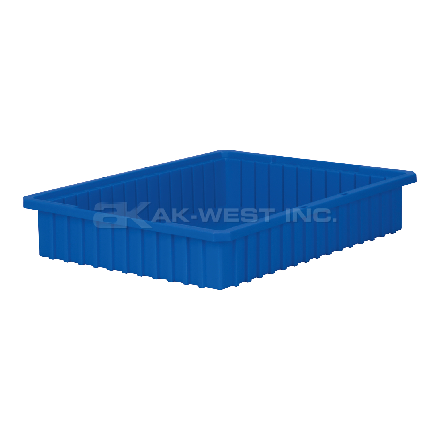 Blue, 22-3/8" x 17-3/8" x 4" Dividable Grid Container (6 Per Carton)