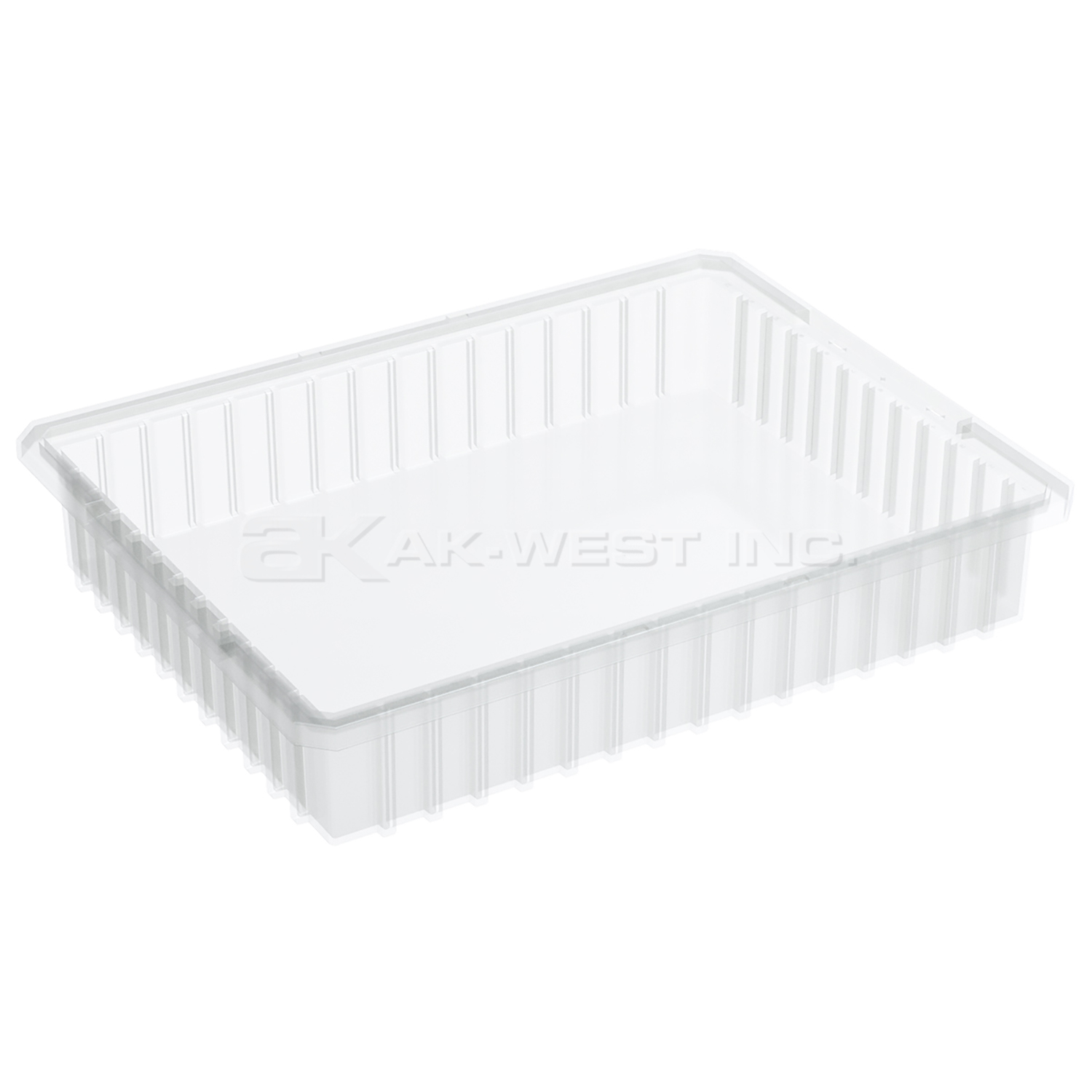 Clear, 22-3/8" x 17-3/8" x 4" Dividable Grid Container (6 Per Carton)
