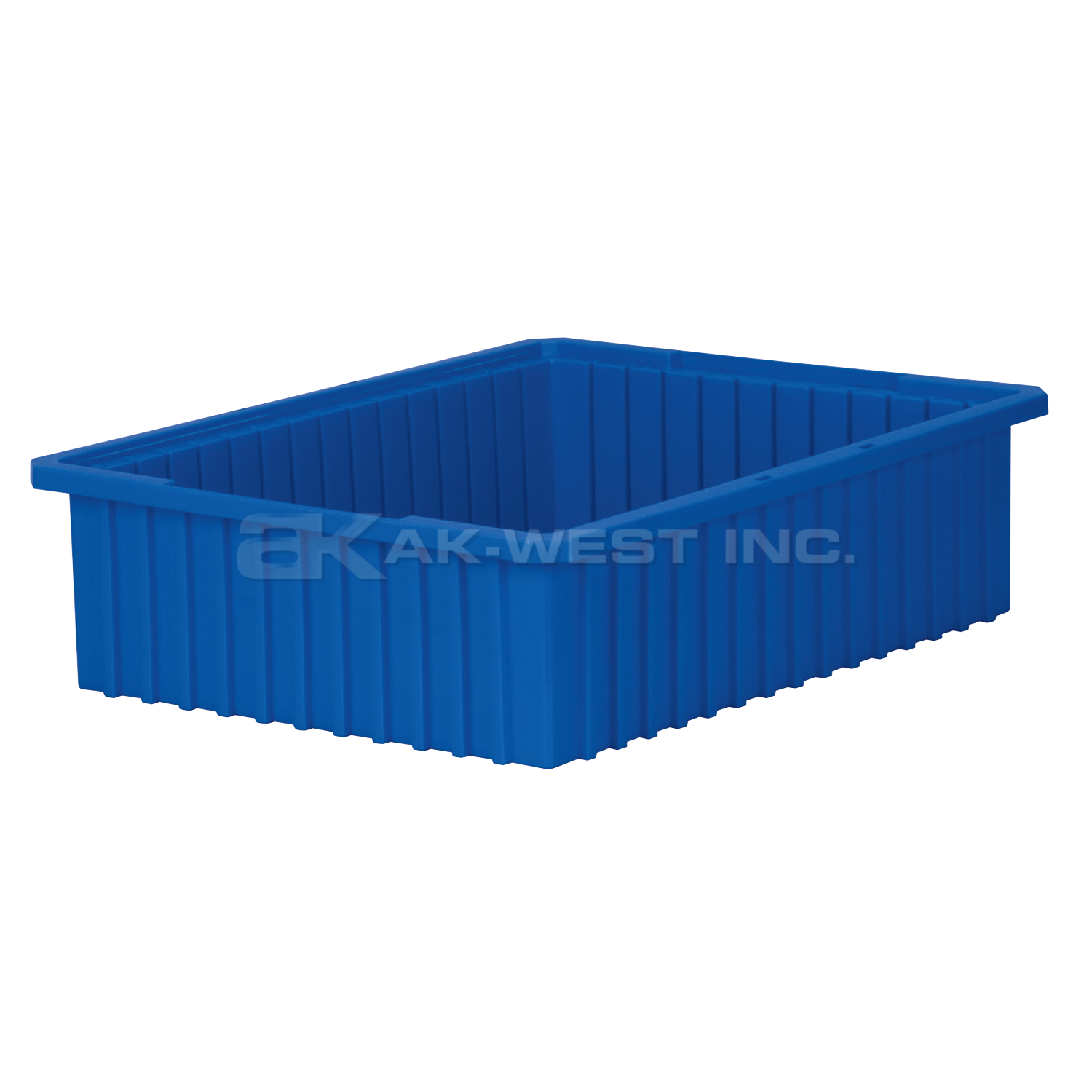Blue, 22-3/8" x 17-3/8" x 6" Dividable Grid Container (4 Per Carton)