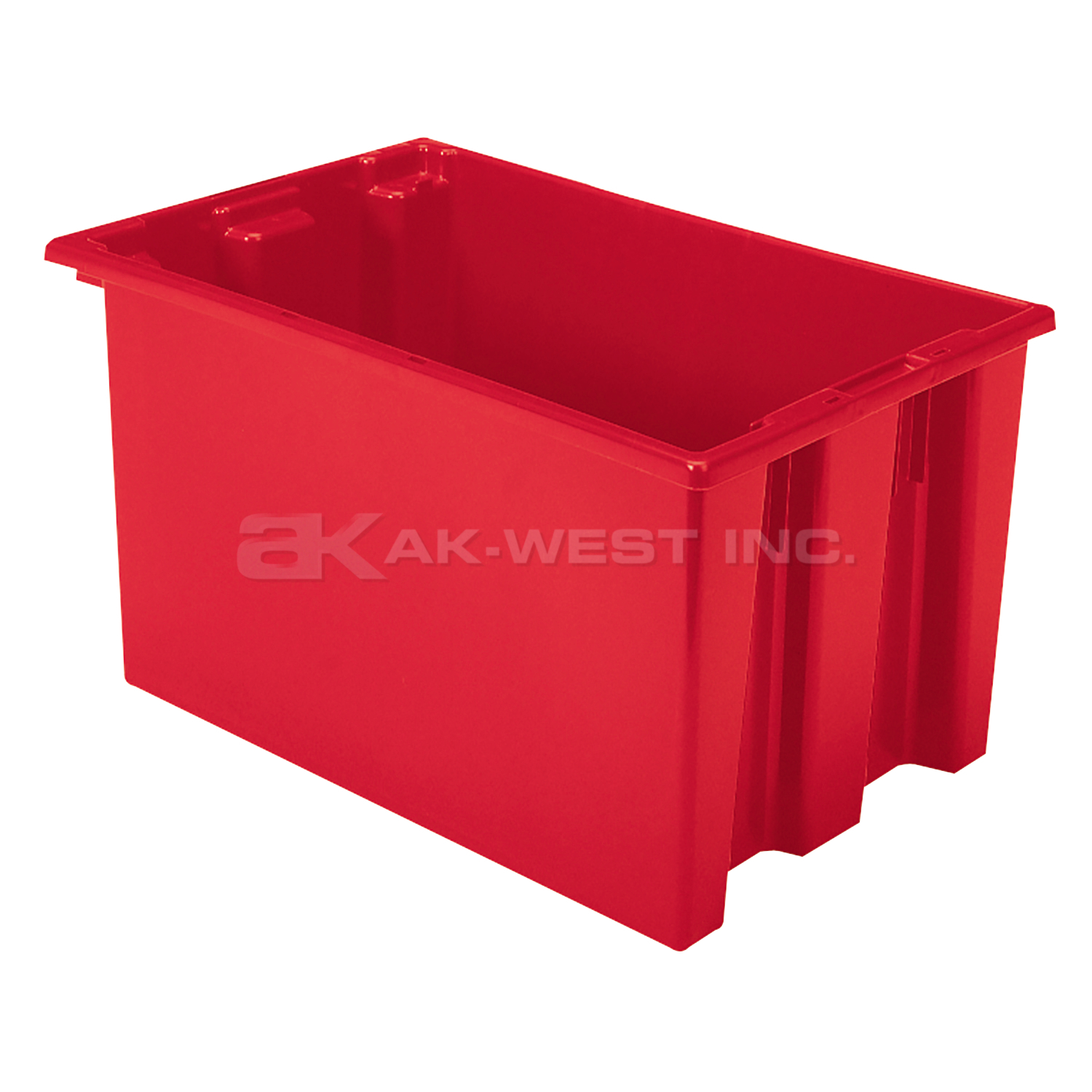 Red, 23-1/2" x 15-1/2" x 12" Nest and Stack Tote (3 Per Carton)