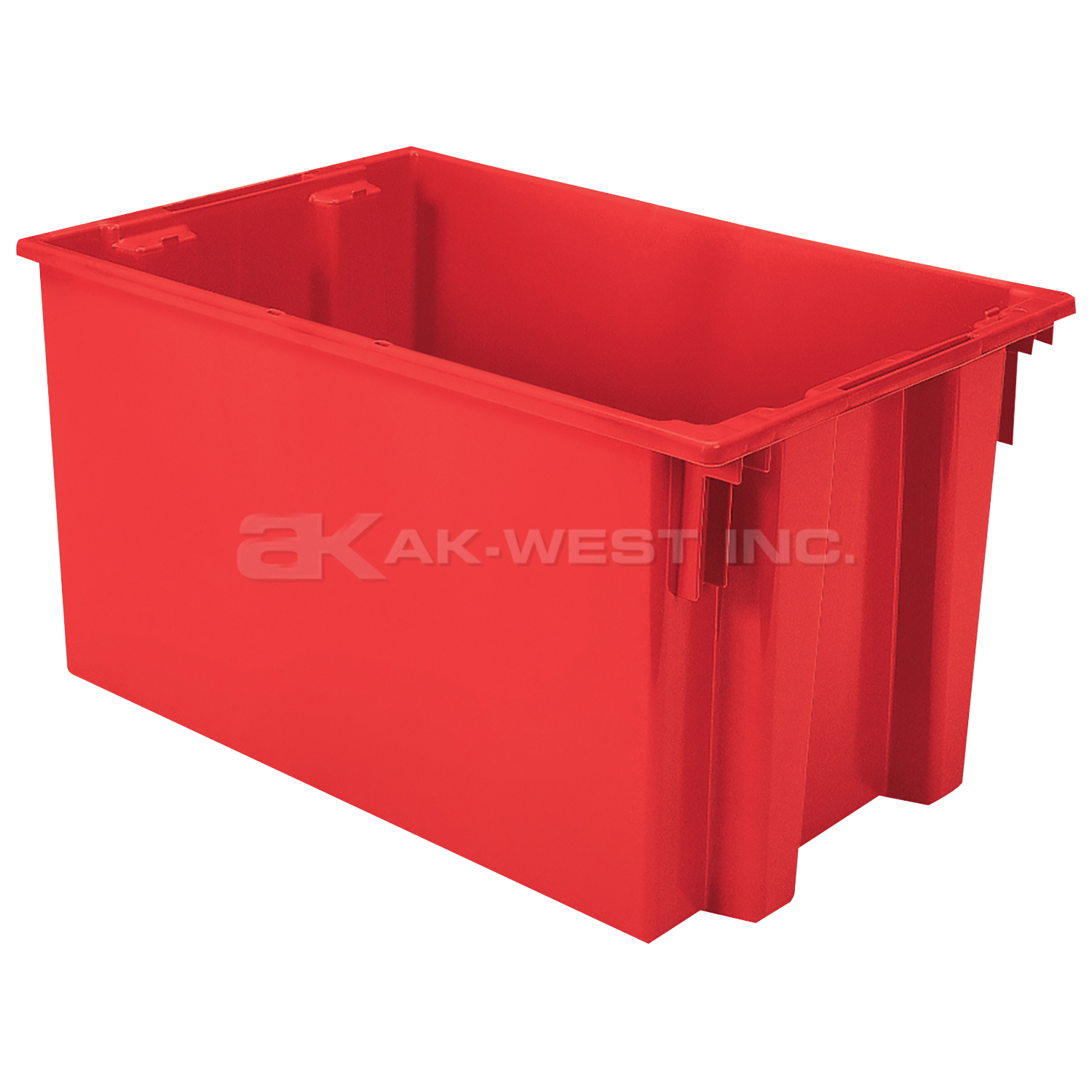 Red, 29-1/2" x 19-1/2" x 15" Nest and Stack Tote (3 Per Carton)