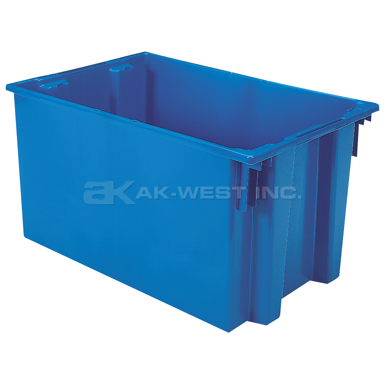 Blue, 29-1/2" x 19-1/2" x 15" Nest and Stack Tote (3 Per Carton)