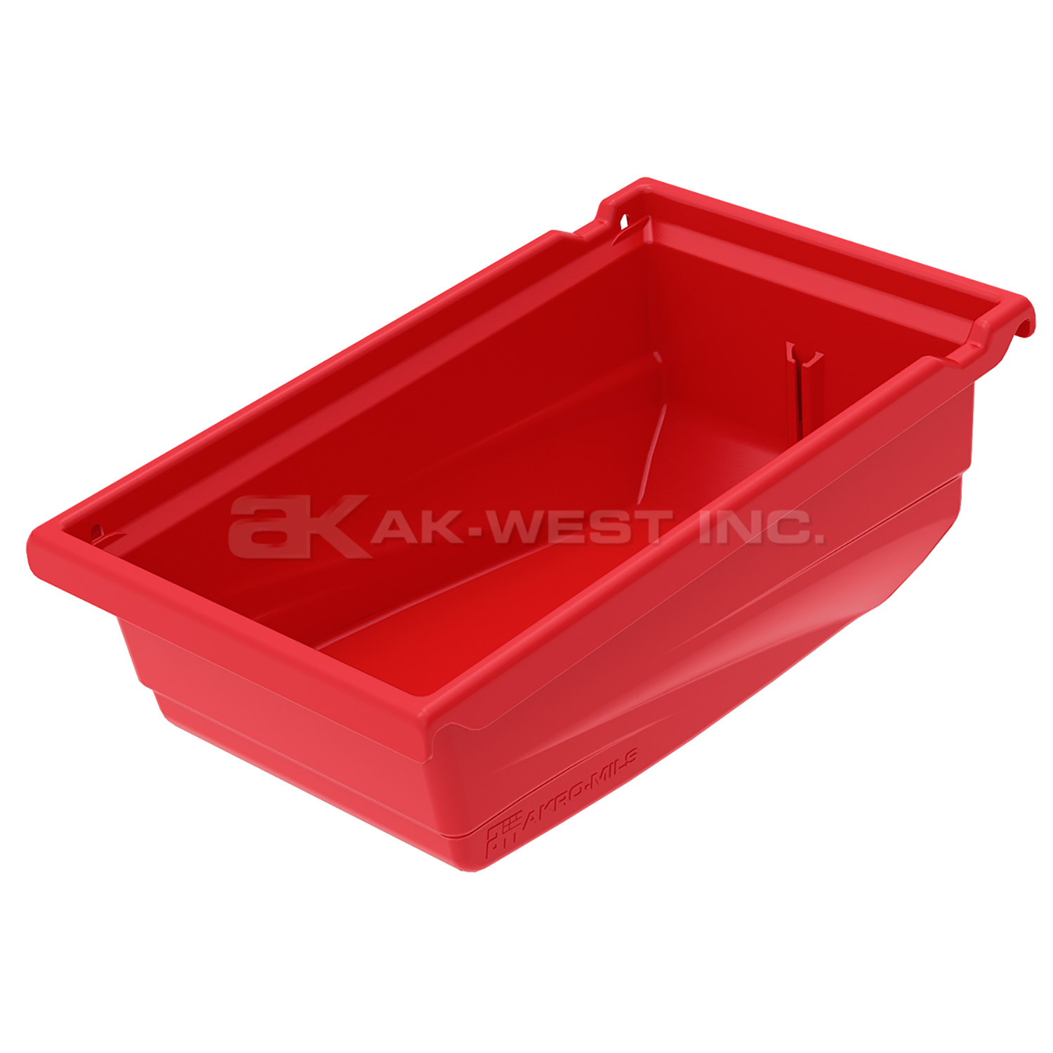 Red, 11-1/2" x 6-5/8" x 4-1/2" Universal Hanging Bin (10 Per Carton)