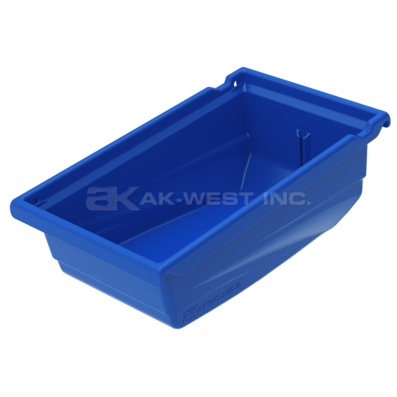 Blue, 11-1/2" x 6-5/8" x 4-1/2" Universal Hanging Bin (10 Per Carton)