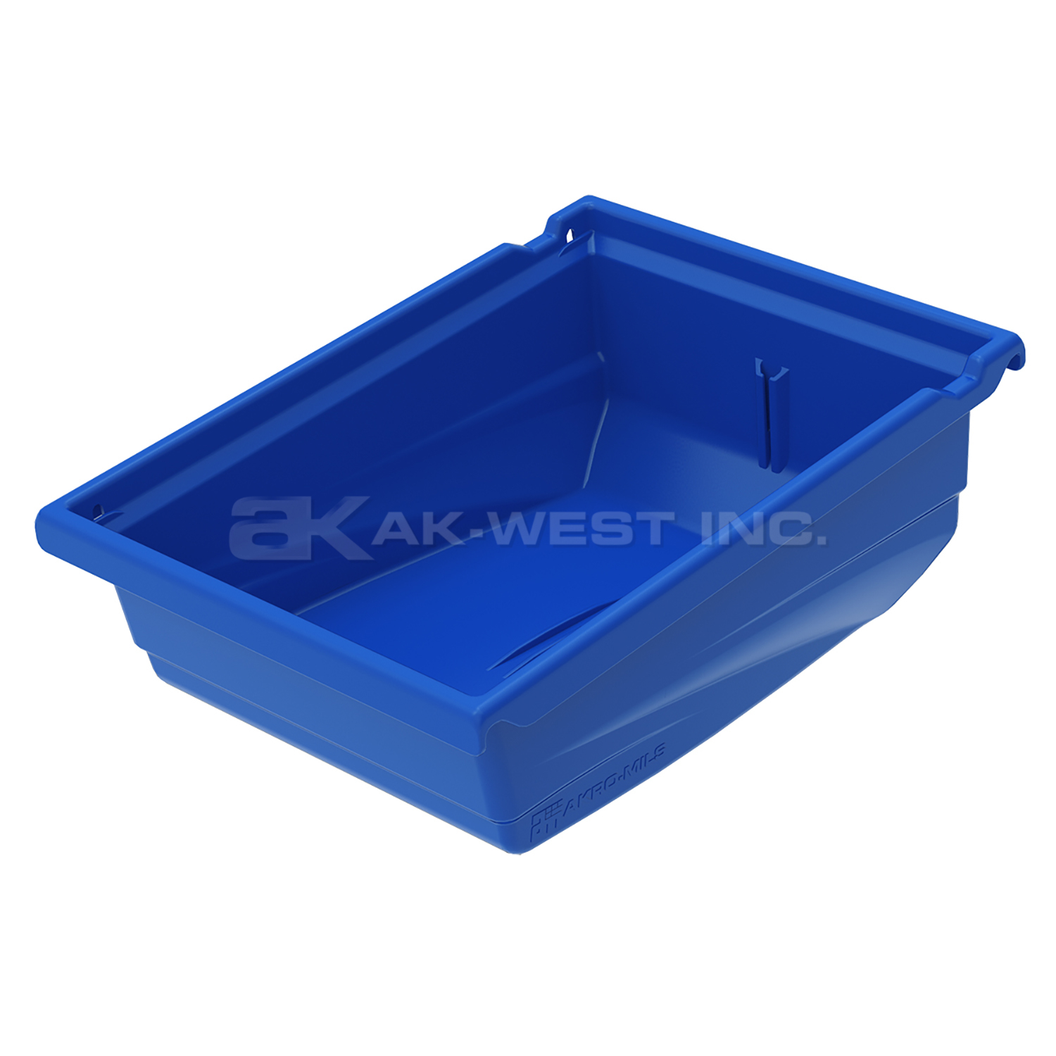 Blue, 11-1/2" x 8-1/4" x 4-1/2" Universal Hanging Bin (8 Per Carton)