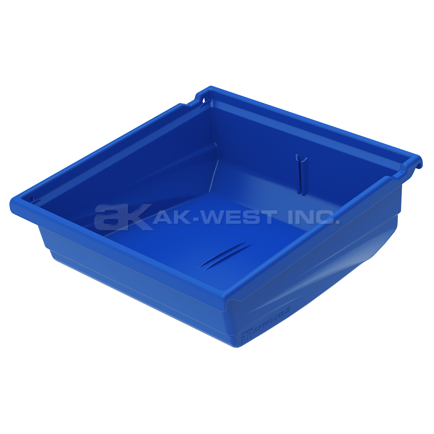 Blue, 11-1/2" x 11" x 4-1/2" Universal Hanging Bin (6 Per Carton)