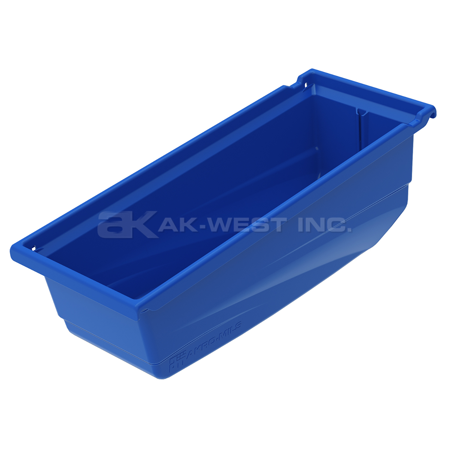 Blue, 17-1/2" x 6-5/8" x 6-1/2" Universal Hanging Bin (10 Per Carton)