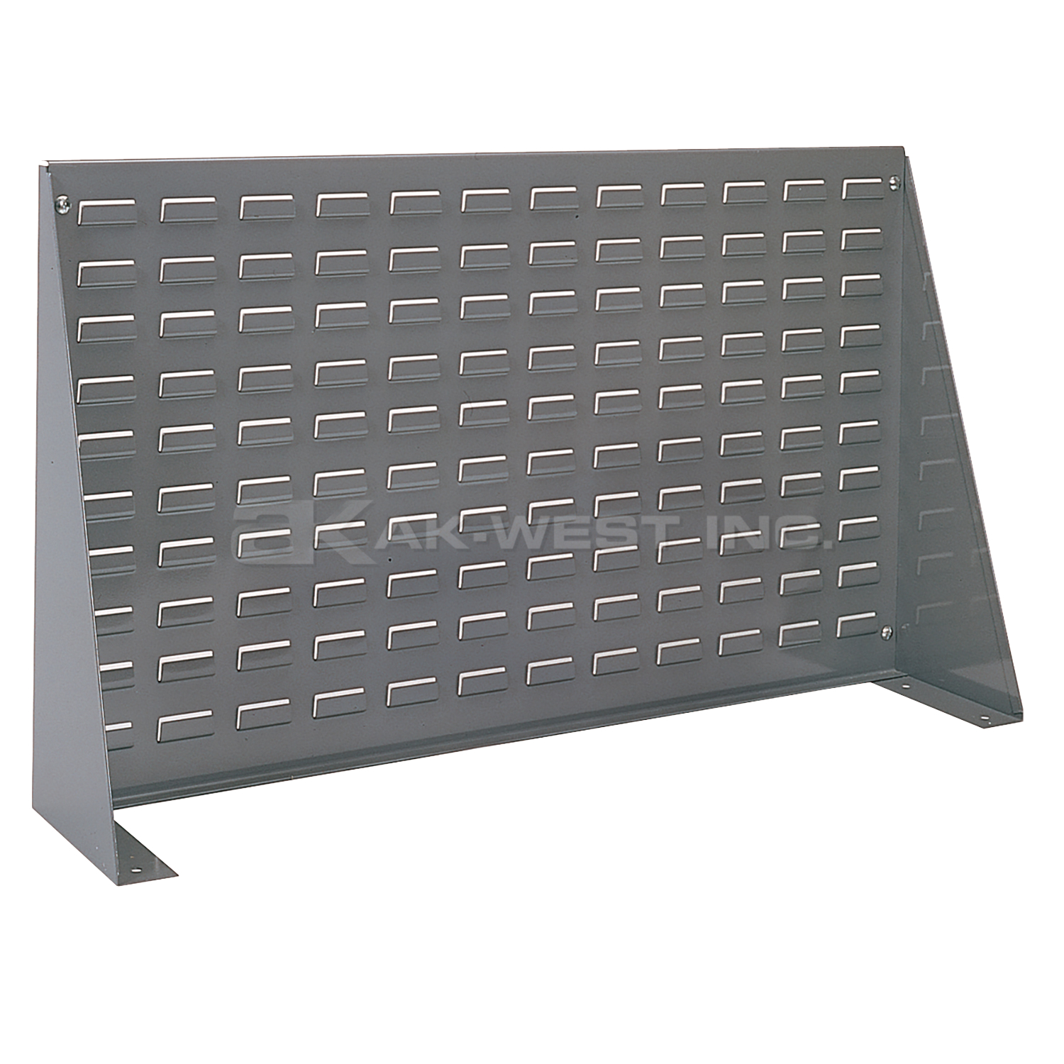 Grey, 36" x 8" x 20" Louvered Bench Rack