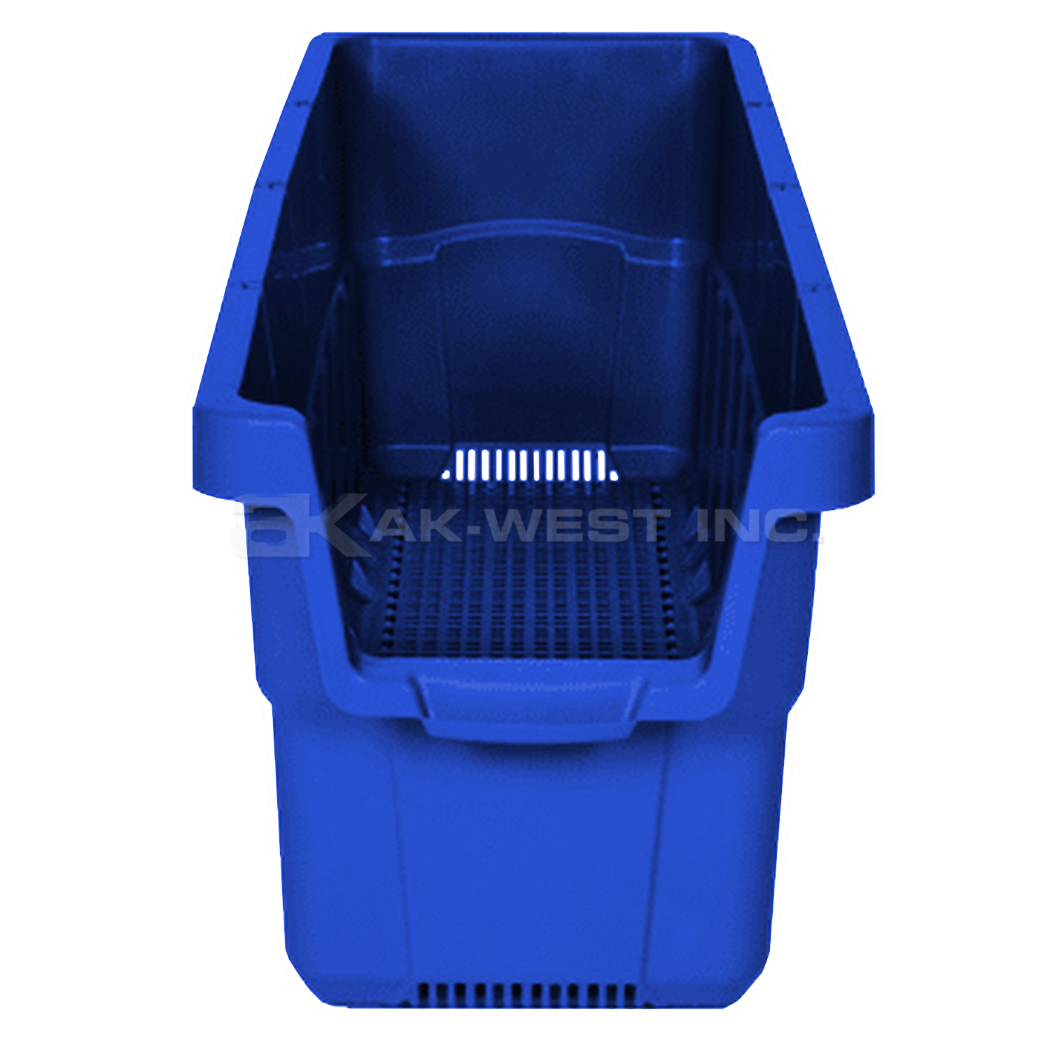 Blue, 42" x 11.5" x 11.5", 3 Divider Slots, Nesting Rack Bin