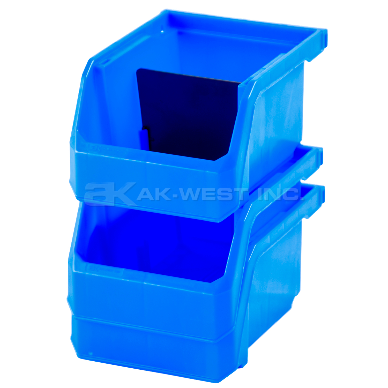 Blue, 5-3/8" x 4-1/8" x 3" Hanging, Stacking and Nesting Bin (Equivalent Size To 30210)