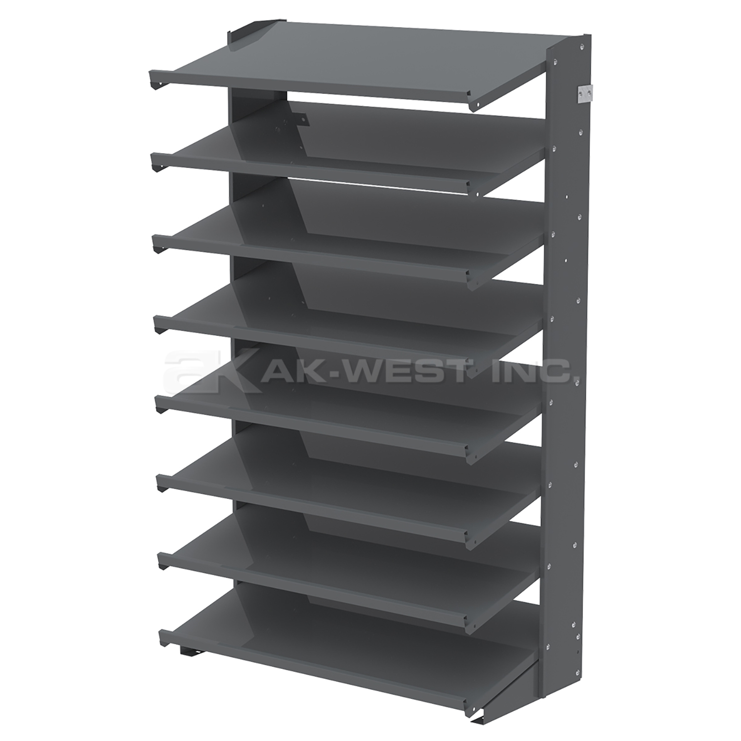 Grey, 18" x 36" x 60" Single Sided Pick Rack