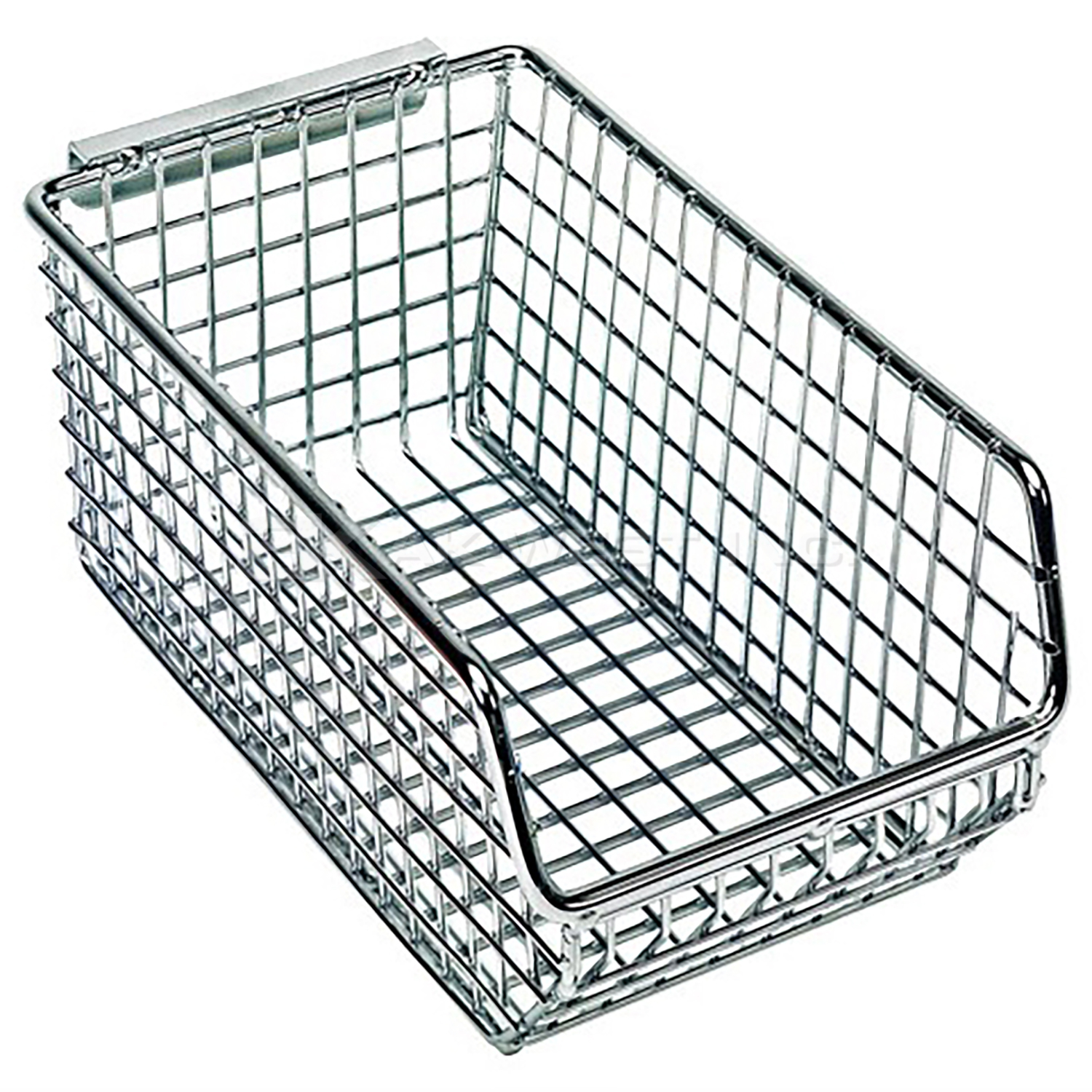 Chrome, 7-1/4" x 4-1/4" x 3" Mesh Hanging and Stacking Bin (20 Per Carton)