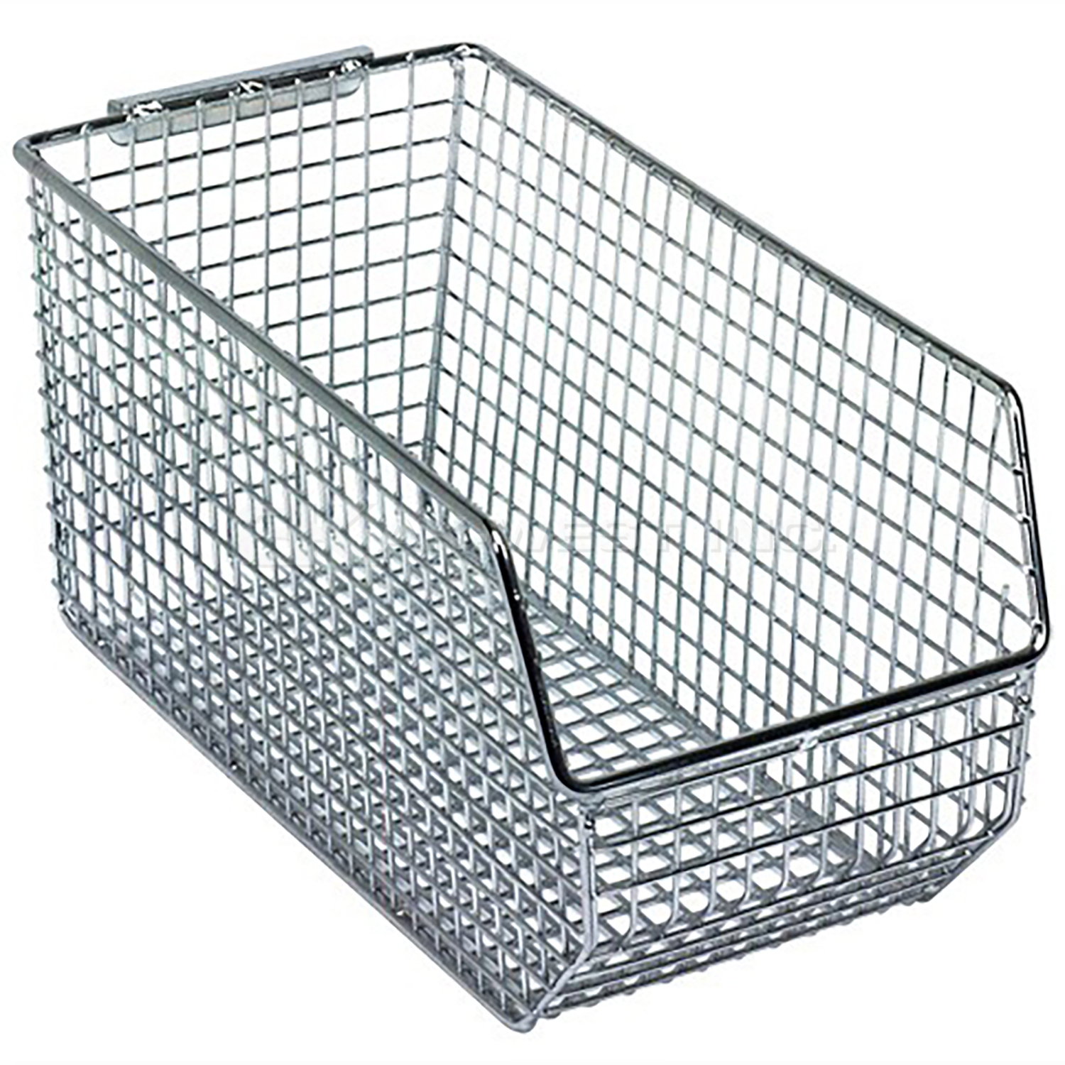 Chrome, 10-3/4" x 5-1/2" x 5" Mesh Hanging and Stacking Bin (10 Per Carton)