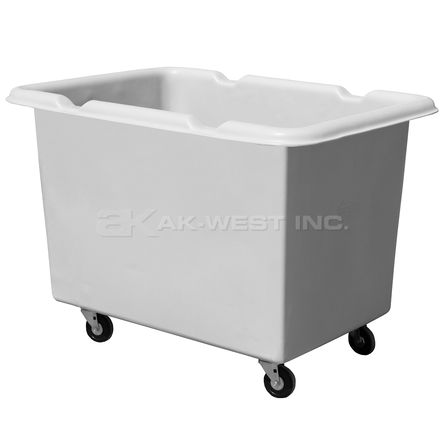 Grey, 35" x 25" x 25", 3" Corner Casters,  7 Bu. / 8 Cu. Ft., 300lb Cap., Mini Starcart