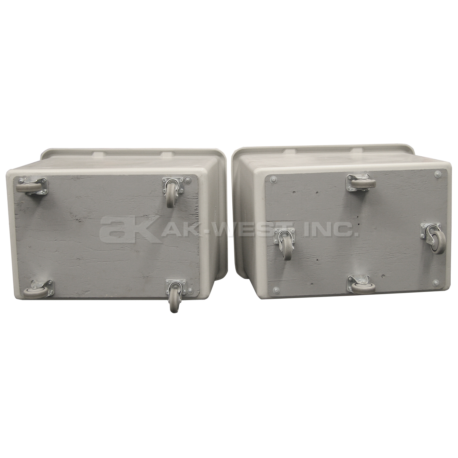 Grey, 43" x 31" x 34", 4" Corner Casters,  14 Bu. / 16 Cu. Ft., 800lb Cap., Heavy Duty Starcart