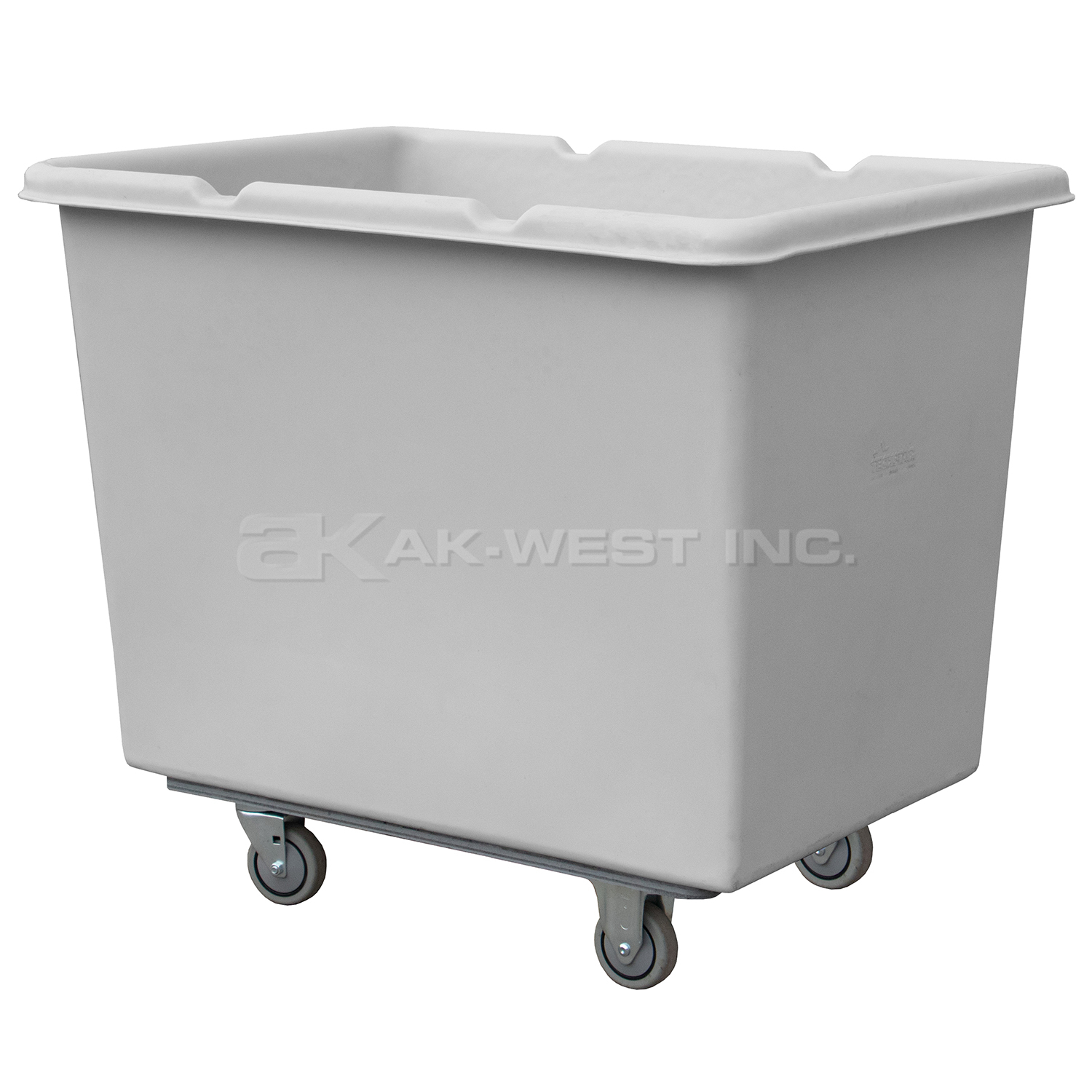 Grey, 43" x 31" x 34", 4" Corner Casters,  14 Bu. / 16 Cu. Ft., 800lb Cap., Heavy Duty Starcart