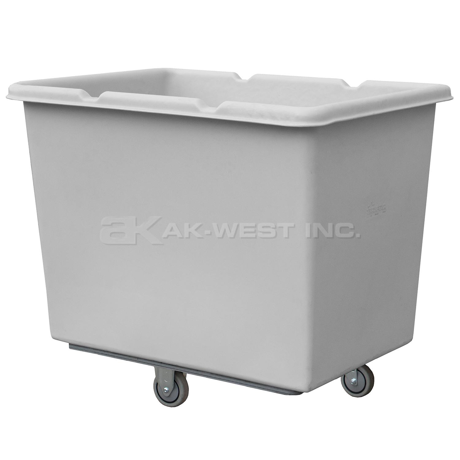 Grey, 43" x 31" x 36", 4" Diamond Casters,  16 Bu. / 19 Cu. Ft., 800lb Cap., Heavy Duty Starcart