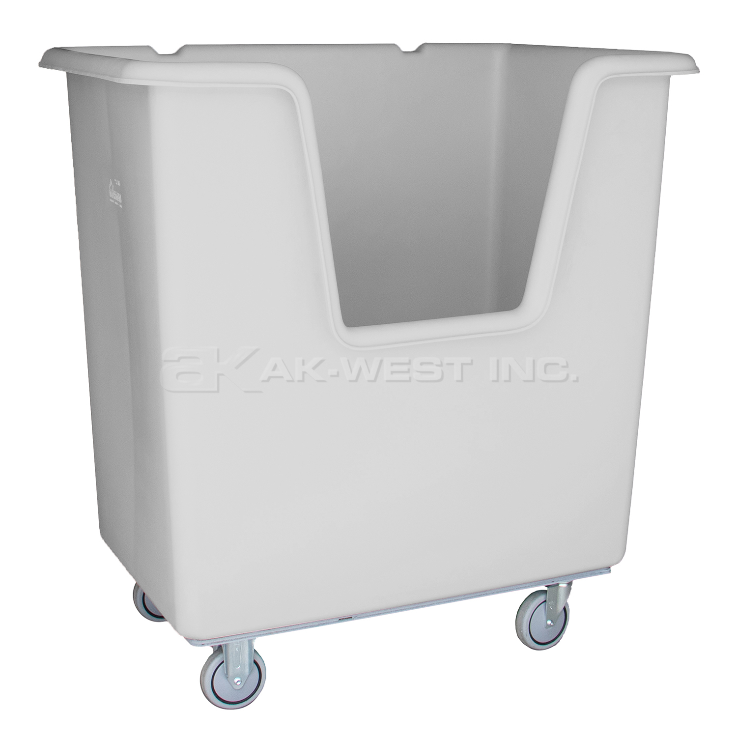 Grey, 46" x 31" x 49", 5" Corner Casters,  21 Bu. / 24 Cu. Ft., 900lb Cap., Easy Access Starcart