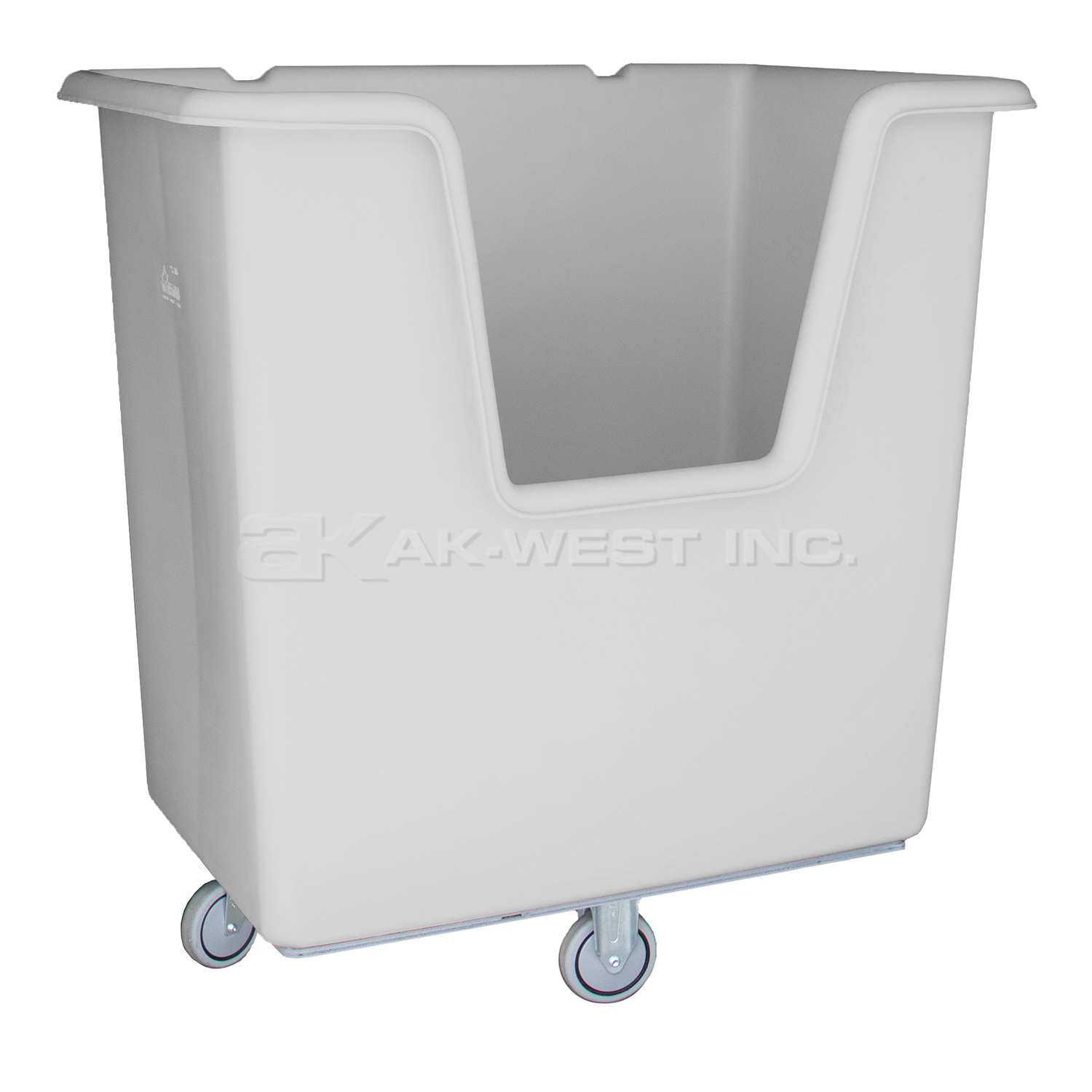 Grey, 46" x 31" x 49", 5" Diamond Casters,  21 Bu. / 24 Cu. Ft., 900lb Cap., Easy Access Starcart
