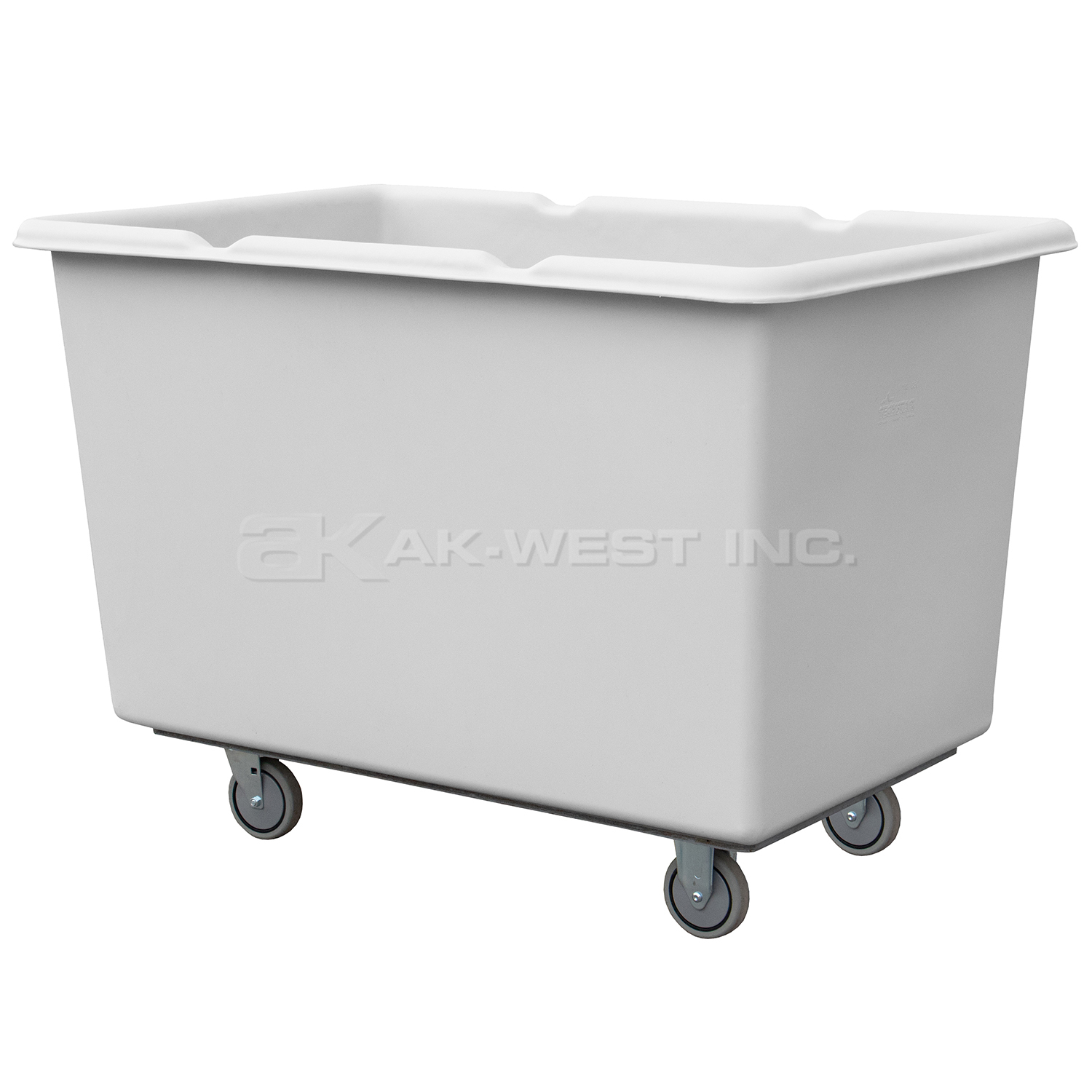 Grey, 53" x 35" x 38", 5" Corner Casters,  19 Bu. / 24 Cu. Ft., 800lb Cap., Heavy Duty Starcart
