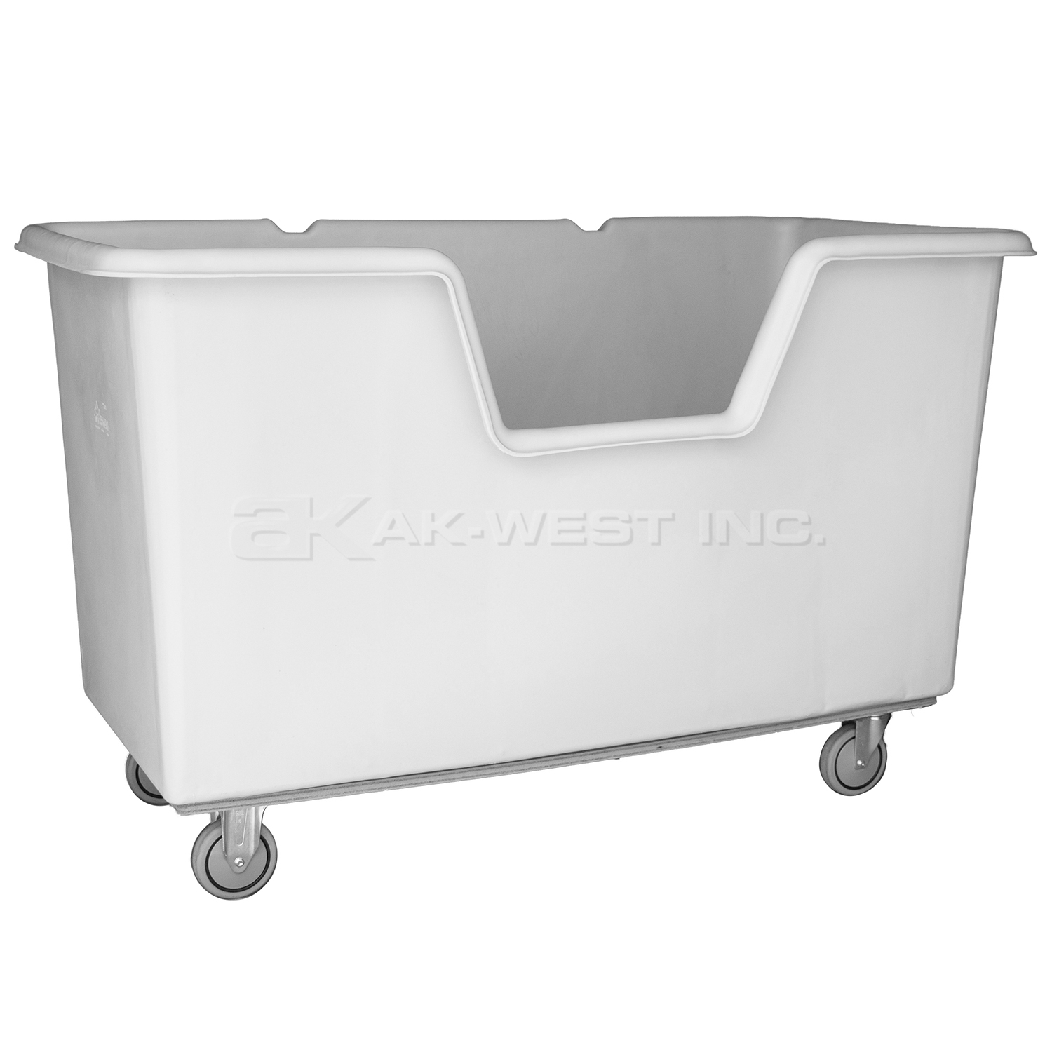 Grey, 63" x 31" x 39", 5" Corner Casters,  21 Bu. / 24 Cu. Ft., 900lb Cap., Easy Access Starcart