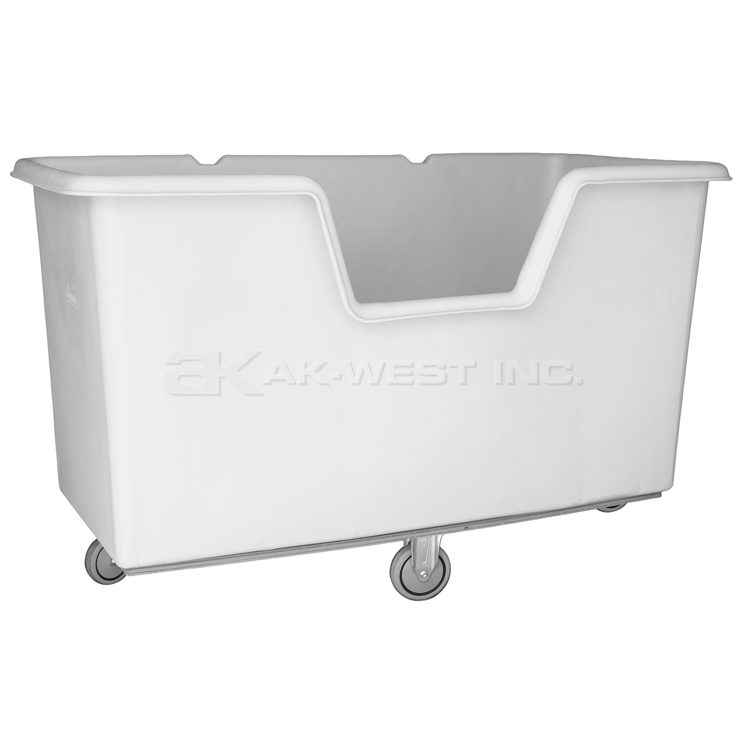 Grey, 63" x 31" x 39", 5" Diamond Casters,  21 Bu. / 24 Cu. Ft., 900lb Cap., Easy Access Starcart