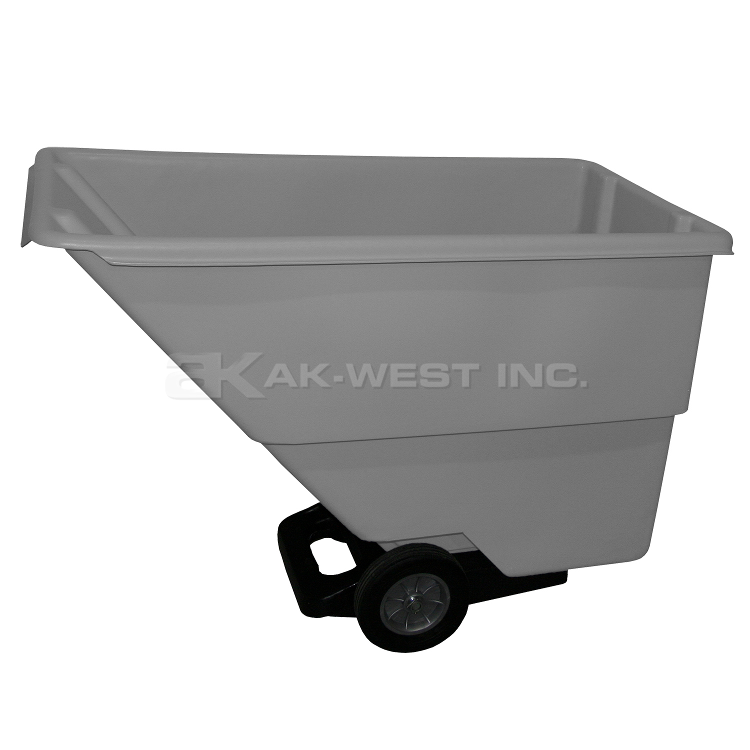 Grey, 55" x 28" x 38", 5/8 Cu. Yd., 400lb Cap. Medium Duty Tilt Truck
