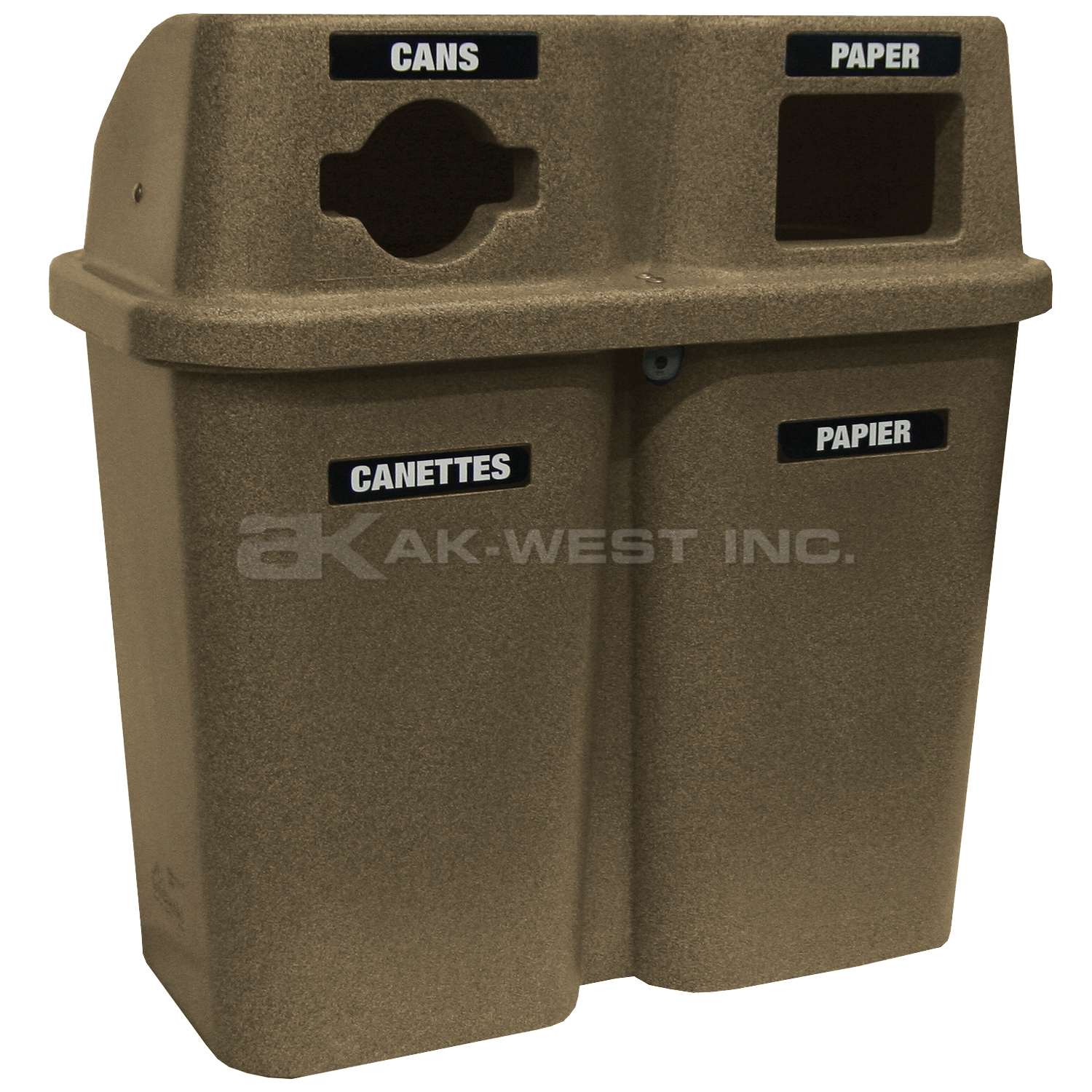 Sandstone , 36" x 19" x 38", 18 Gal. x 2 / 82 Litres x 2, Duo Bullseye