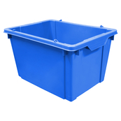 Blue, 20" x 15" x 12" Cross Stack and Nest Container