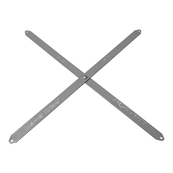 Grey, 12" Steel Side Sway Brace
