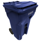 Blue, 64 Gal., 27"L x 24"W x 41-1/2"H, Heavy Duty Universal Cart