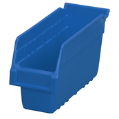Blue, 11-5/8" x 4-1/8" x 6" Shelf Bin (16 Per Carton)
