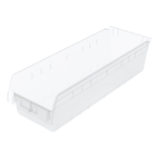 Clear, 23-5/8" x 8-3/8" x 6" Shelf Bin (6 Per Carton)