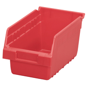 Red, 11-5/8" x 6-5/8" x 6" Shelf Bin (10 Per Carton)