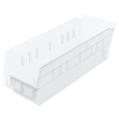 Clear, 11-5/8" x 4-1/8" x 4" Shelf Bin (24 Per Carton)