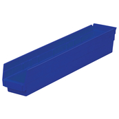 Blue, 23-5/8" x 4-1/8" x 4" Shelf Bin (12 Per Carton)