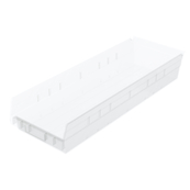 Clear, 23-5/8" x 6-5/8" x 4" Shelf Bin (6 Per Carton)