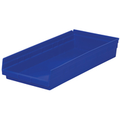 Blue, 23-5/8" x 11-1/8" x 4" Shelf Bin (6 Per Carton)