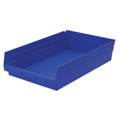 Blue, 17-7/8" x 11-1/8" x 4" Shelf Bin (12 Per Carton)