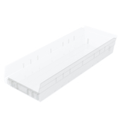Clear, 23-5/8" x 8-3/8" x 4" Shelf Bin (6 Per Carton)