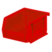 Red, 5-3/8" x 4-1/8" x 3" Hanging and Stacking Bin (24 Per Carton)