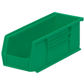 Green, 10-7/8" x 4-1/8" x 4" Hanging and Stacking Bin (12 Per Carton)