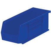 Blue, 10-7/8" x 4-1/8" x 4" Hanging and Stacking Bin (12 Per Carton)