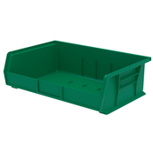Green, 10-7/8" x 16-1/2" x 5" Hanging and Stacking Bin (6 Per Carton)