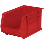 Red, 18" x 11" x 10" Hanging and Stacking Bin (6 Per Carton)