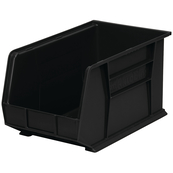 Black, 18" x 11" x 10" Hanging and Stacking Bin (6 Per Carton)