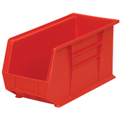 Red, 18" x 8-1/8" x 9" Hanging and Stacking Bin (6 Per Carton)