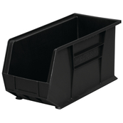 Black, 18" x 8-1/8" x 9" Hanging and Stacking Bin (6 Per Carton)