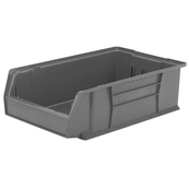 Grey, 20" x 12-1/8" x 6" Stacking Shelf Bin (4 Per Carton)
