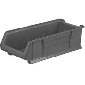 Grey, 23-7/8" x 11" x 7" Stacking Shelf Bin (4 Per Carton)